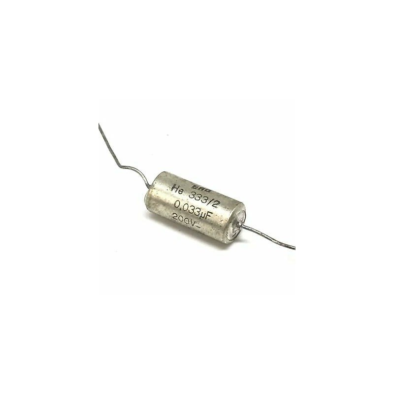 0.033UF 33nF 200VDC 10% Axial Capacitor He333/2 ERO