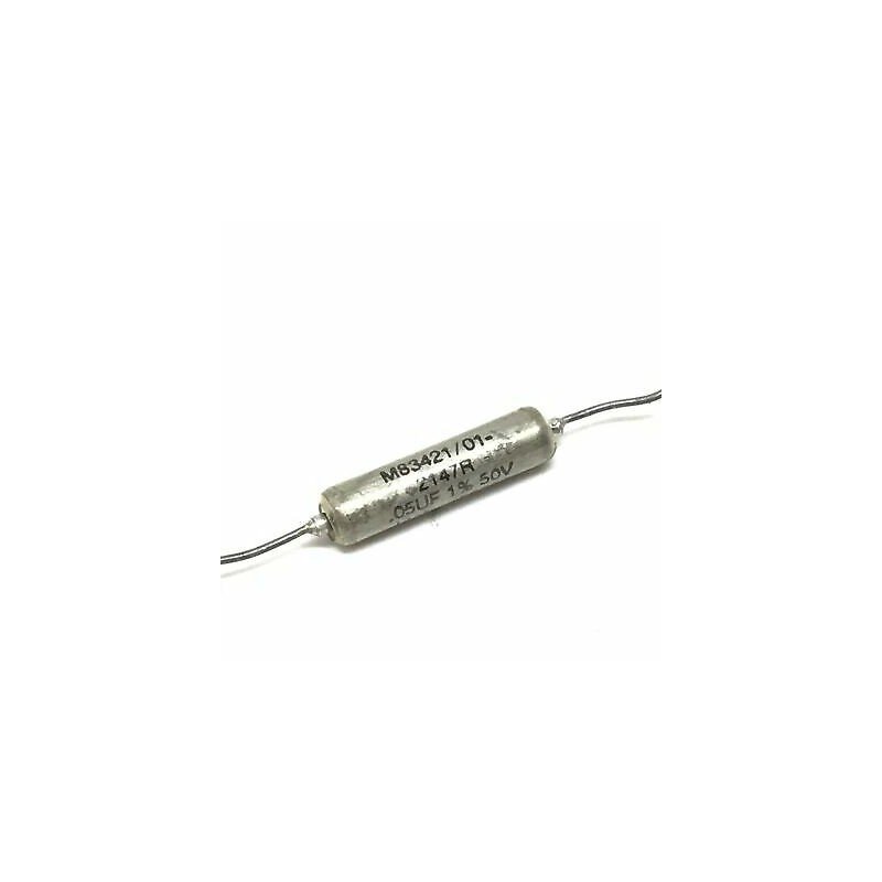 0.05UF 50nF 50VDC 1% Axial Capacitor JAN56289 M83421/01