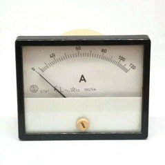 0-120A Analog Panel Meter Ammeter Saci 80x65mm