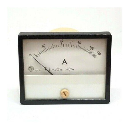 0-120A Analog Panel Meter Ammeter Saci 80x65mm