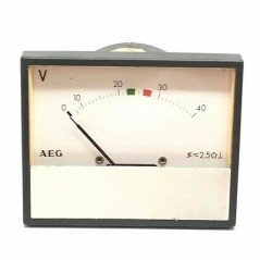 0-40V Analog Panel Meter Voltmeter AEG 85x68mm