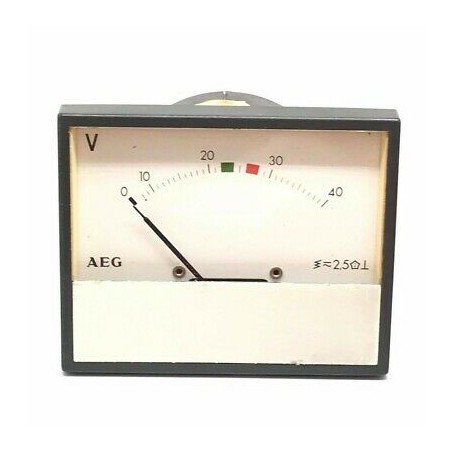 0-40V Analog Panel Meter Voltmeter AEG 85x68mm