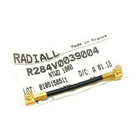 MCX - MCX MALE RIGHT ANGLE JUMPER CABLE RADIALL