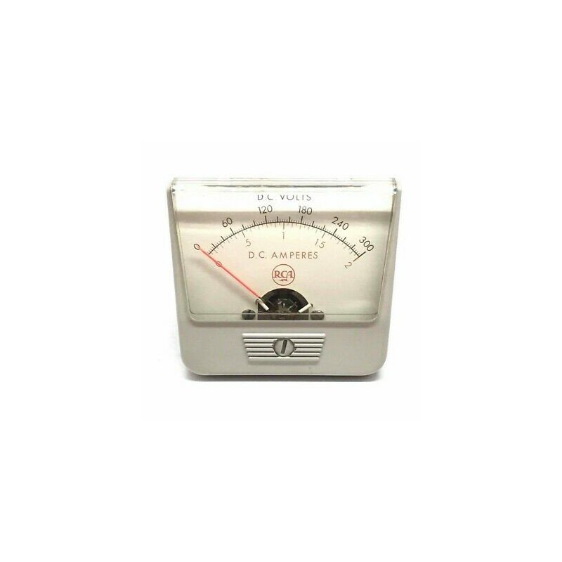 0-300V 0-2A DC Analog Panel Meter Ammeter Voltmeter RCA 78x62mm