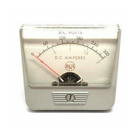 0-300V 0-2A DC Analog Panel Meter Ammeter Voltmeter RCA 78x62mm