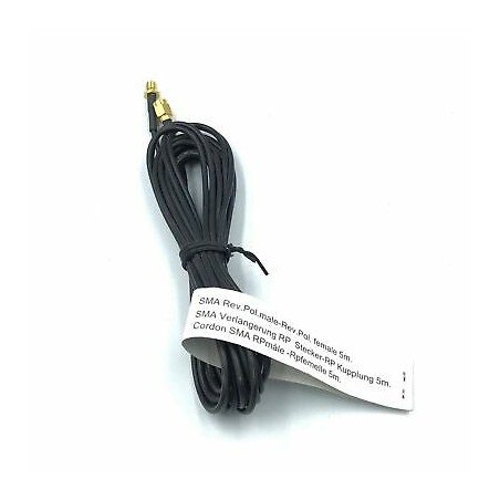 SMA Male RP To SMA Female RP Reverse Polarity Antenna Extension Cable 5m