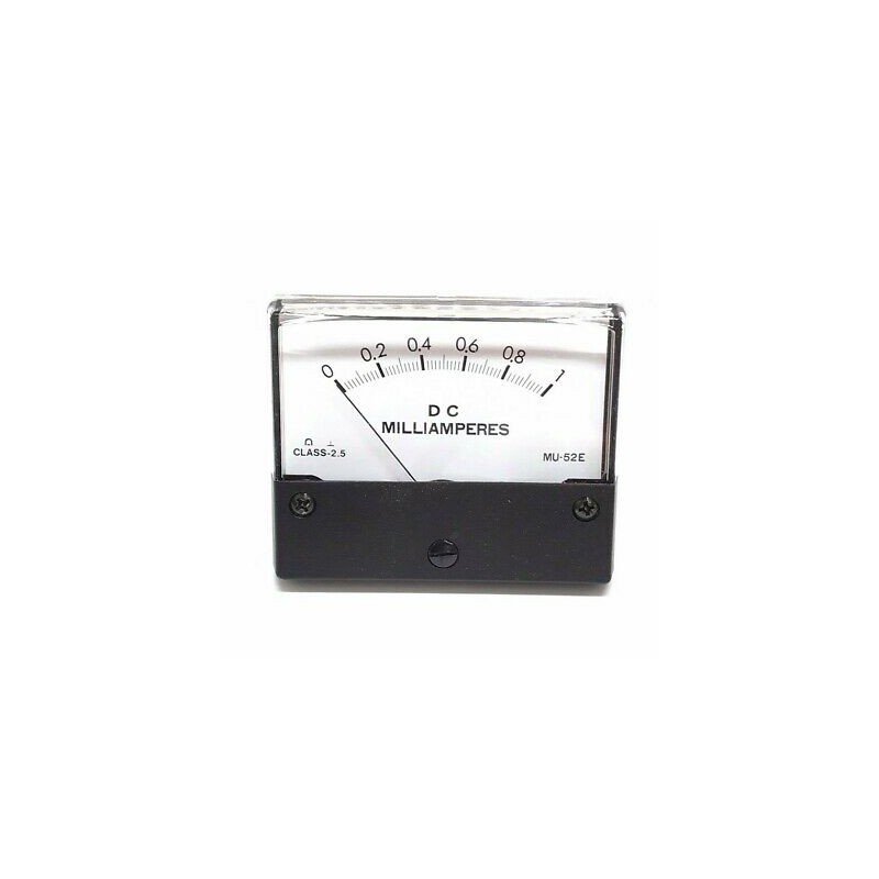 0-1mA DC Analog Panel Meter Ammeter MU52E 80x68mm