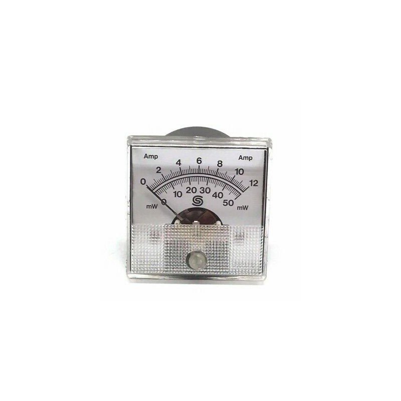 0-12A 0-50mW Analog Panel Meter Ammeter Powermeter 43x43mm