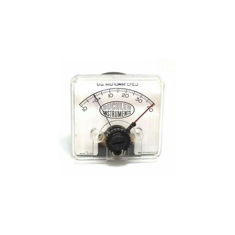 0-40uA Analog Panel Meter Ammeter Buchler Instruments 60x65mm