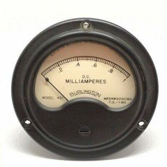 0-1mA ANALOG PANEL METER AMMETER MR34W001DCMA BURLINGTON 88mm 3.5''