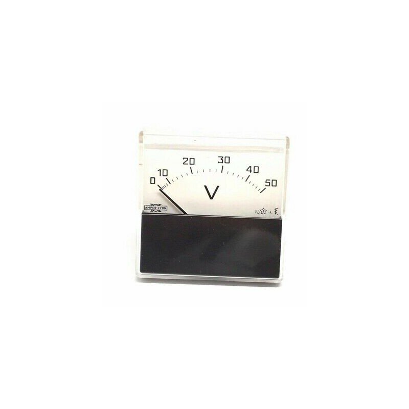 0-50V Analog Panel Meter Voltmeter Amper Lyon 60x60mm