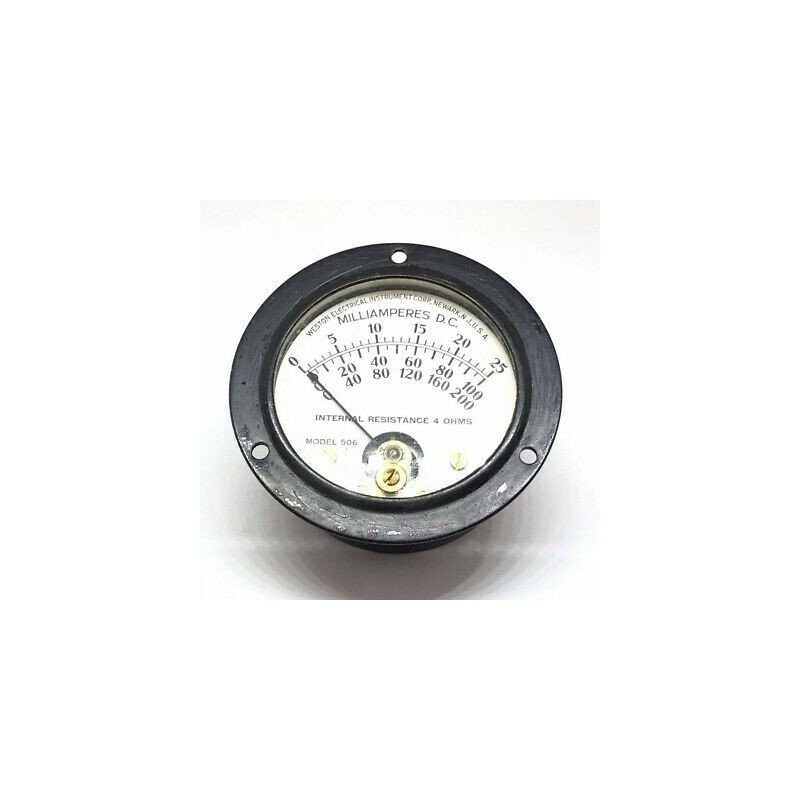 0-25mA DC Analog Panel Meter Ammeter Weston 65mm