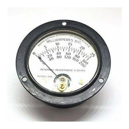 0-25mA DC Analog Panel Meter Ammeter Weston 65mm