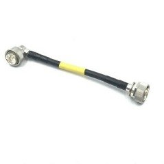 7/16 Male To 7/16 Male Right Angle Coaxial Cable 25cm 0.25m Raychem