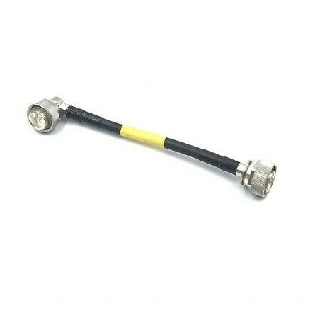 7/16 Male To 7/16 Male Right Angle Coaxial Cable 25cm 0.25m Raychem