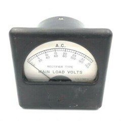 0-35V AC Analog Panel Meter Main Load Voltmeter Burlington 75x75mm