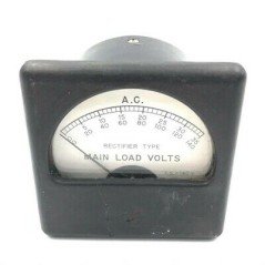 0-35V AC Analog Panel Meter Main Load Voltmeter Burlington 75x75mm