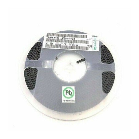 2.1V 100mW 594nM SMD/SMT Yellow Led TLMY3100-GS08 Vishay QTY:10