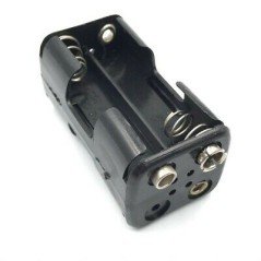 4xAA 6V Battery Holder Battery Socket Case Black Plastic LIC501