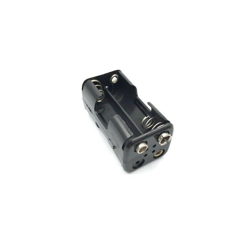 4xAA 6V Battery Holder Battery Socket Case Black Plastic LIC501