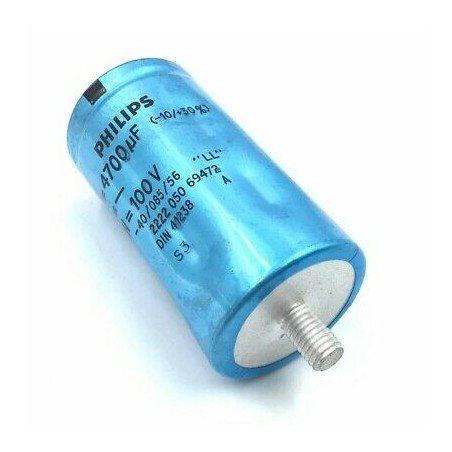 4700UF 100V -10+30% Capacitor 2222.050.69472 Philips