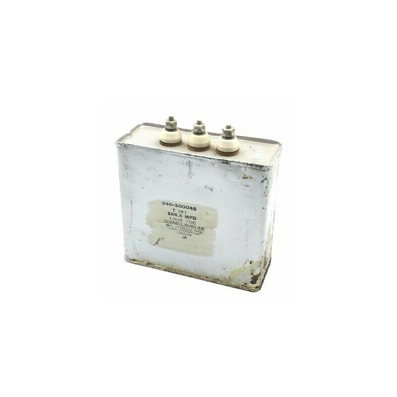 2x8.5UF 1000V 1KV PAPER IN OIL CAPACITOR CORNELL DUBILIER