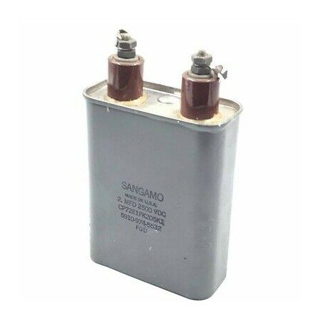 2UF 2500V 2.5KV PAPER IN OIL CAPACITOR CP72E1FK205K1 SANGAMO