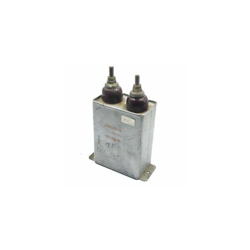 1UF 4000V 4KV PAPER IN OIL CAPACITOR TJ400106 CORNELL DUBILIER