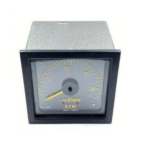 RPM Panel Meter Industrial 0-22 X100 U/Min 1:1 6680-12-161-6779