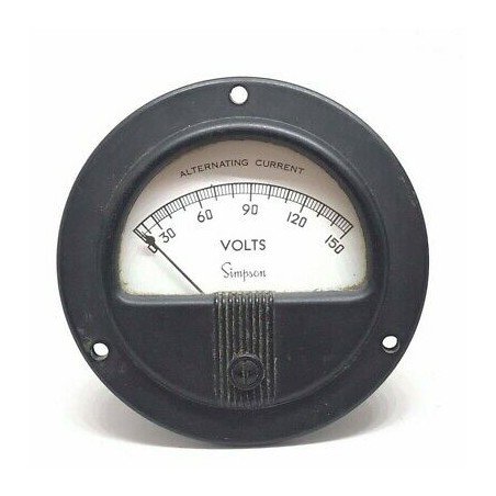0-150V Analog Panel Meter Voltmeter Simpson 88mm