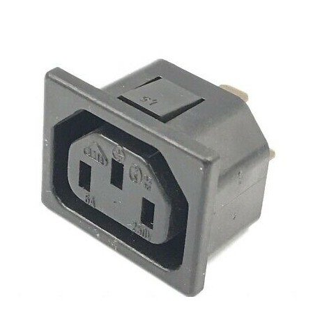 AC Female Power Socket Plug 6A/250V