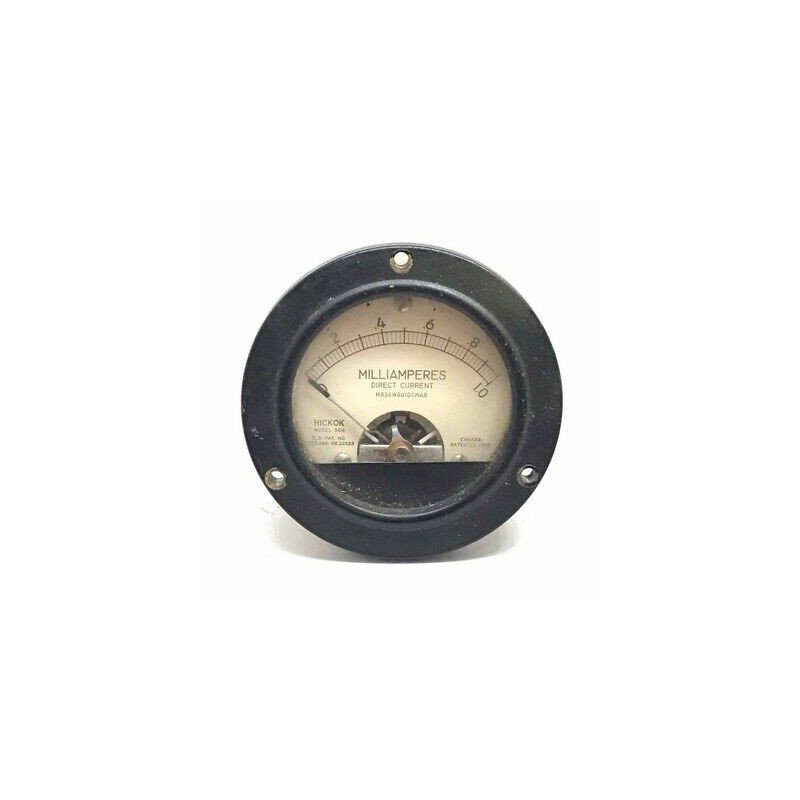 0-1mA DC Analog Panel Meter Ammeter Hickok 68mm