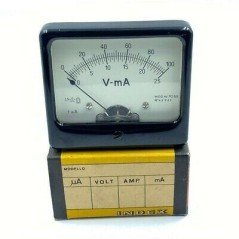 W70SS Index Dual Indication Panel Meter Voltmeter - mA Meter 0-100V 0-25mA 9X8cm