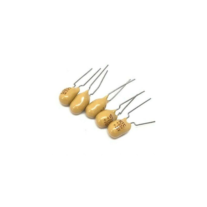 33UF 25V Radial Tantalum Capacitor STC QTY:5