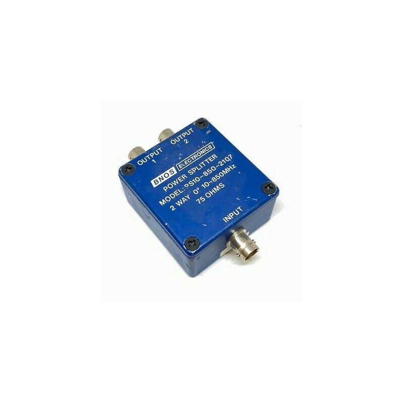 10-850MHZ 75OHM BNC 2 WAY POWER SPLITTER PS10-850-2107