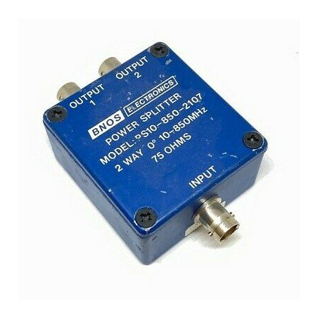 10-850MHZ 75OHM BNC 2 WAY POWER SPLITTER PS10-850-2107