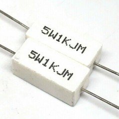 1Kohm 1K 5W Wirewound Ceramic Cement Resistor QTY:2