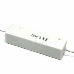 1ohm 1R 15W Wirewound Ceramic Cement Resistor