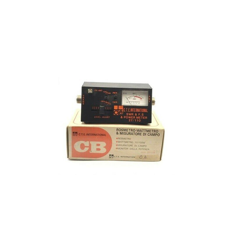 CTE 27/110V SWR & FS Power Meter 10-100W