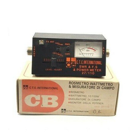 CTE 27/110V SWR & FS Power Meter 10-100W