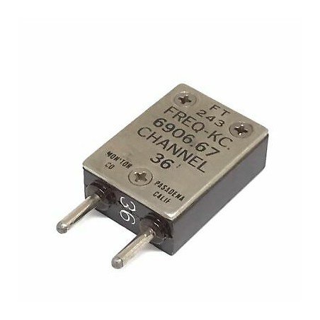 FT-243 HF Military Radio Crystals Channel: 36 Frequency : 6906 (KHZ)