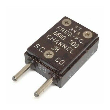 FT-243 HF Military Radio Crystals Channel: 28 Frequency : 6640 (KHZ)