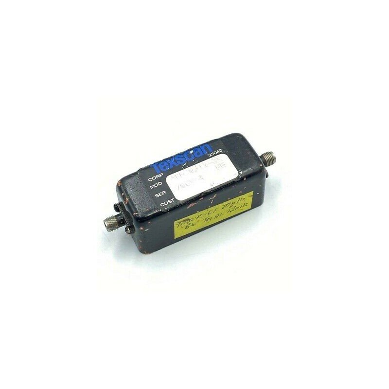 4BM70-12-3-KK 70MHZ BW 12MHZ BAND PASS FILTER TEXSCAN