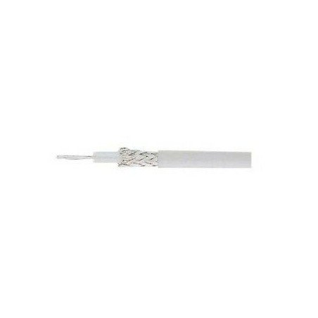 RG187 RG-187 WHITE RF TEFLON CABLE 1 METER