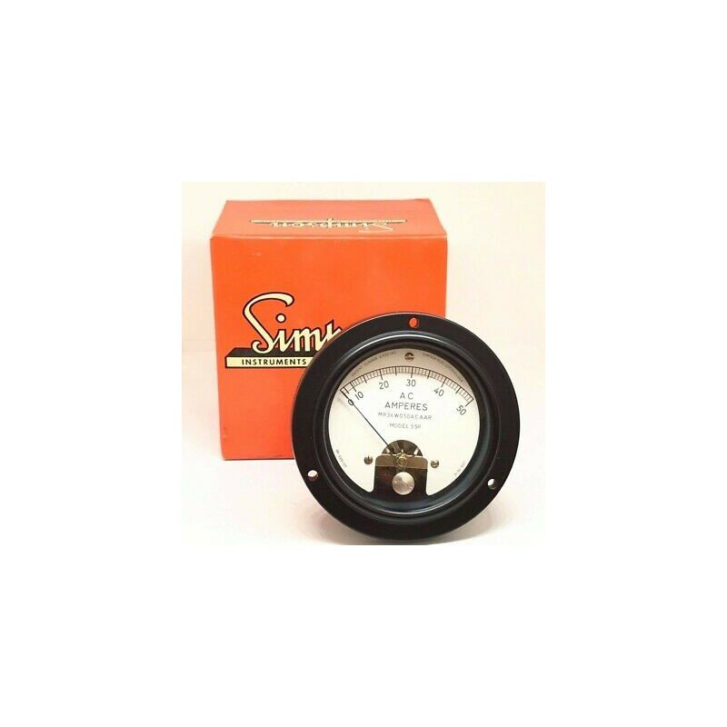 0-50A AC Panel Meter Ammeter MR36W050ACAAR Simpson 88mm