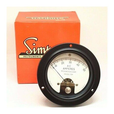 0-50A AC Panel Meter Ammeter MR36W050ACAAR Simpson 88mm