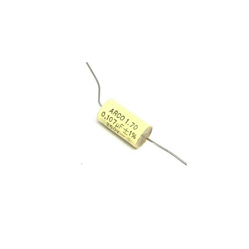 0.107UF 107nF 250VDC 1% Axial Capacitor 1.70 Arcotronics