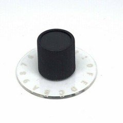 0-9 & A-F Plastic Numeric Knob 42mm 5mm