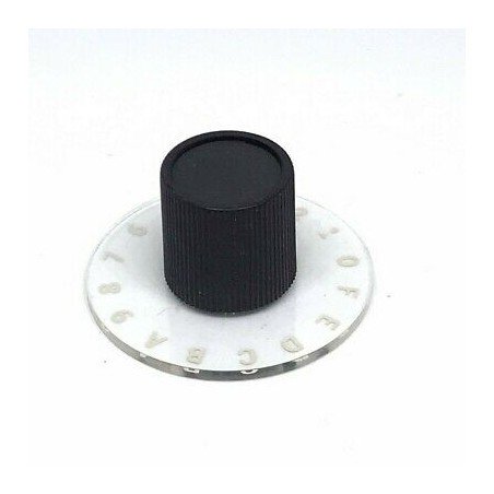 0-9 & A-F Plastic Numeric Knob 42mm 5mm