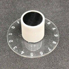 0-9 & A-F Plastic Numeric Knob 51mm 6mm